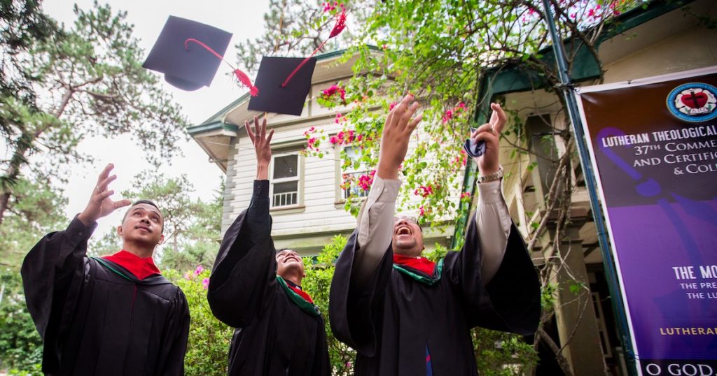 Graduation at Lutheran Theological Seminary in Baguio City, Philippines.